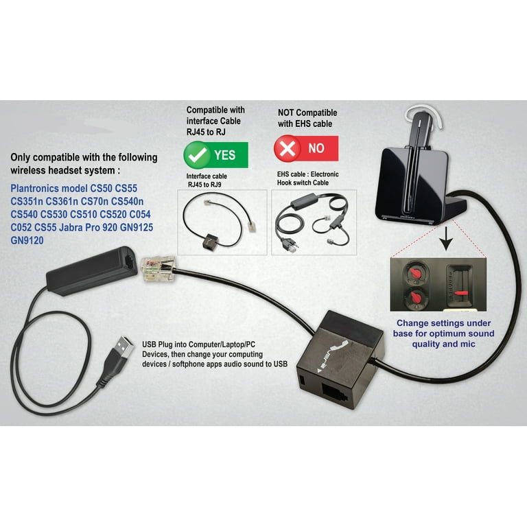 Wireless Headset Plantronics Rj9 Headset T300 HIGH QUALITY Office