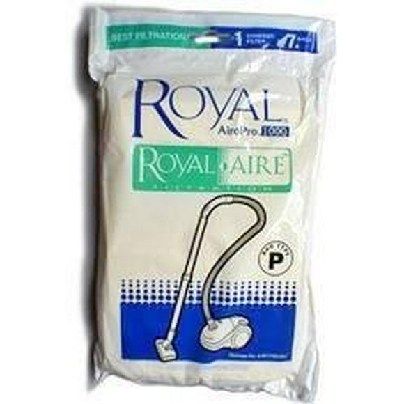 Royal Aire Type P Vacuum Bags (7 Bags + 1 Chamber Filter + 1 Exhaust Filter)