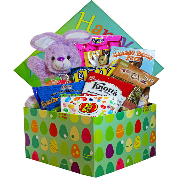 Easter Bunny Care Package Gift Box of Chocolate and Candy