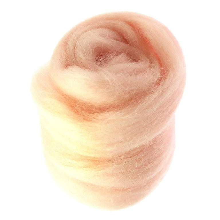 10g Handmade Roving felting Wool Dyed Wet Felting Fiber Pink
