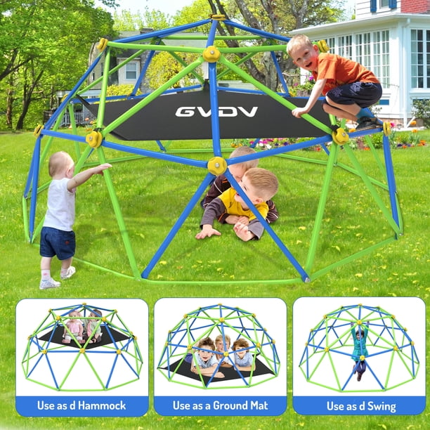 10 FT Dome Climber Jungle Gym - Easy Assembly, Outdoor Equipment