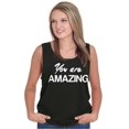 thumbnail image 5 of You Amazing Inspiring Motivated Tank Top Tee Shirt Women Brisco Brands S, 5 of 5