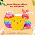 thumbnail image 5 of Easter Pop It & Bubble Machine Toy Set, 3-Pack Rainbow Bunny, Chicken & Egg Fidget Toys & Bunny Easter Egg Bubble Maker, Easter Gift Set for Kids 3+, 5 of 6