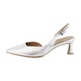 thumbnail image 2 of Naturalizer Dalary Women's Heels Silver Leather Size 7.5 W, 2 of 8
