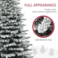 thumbnail image 4 of Christmas Tree, 7.5ft Snow Flocked Artificial Christmas Tree, Green Flocked Christmas Tree,Plastic Artificial Christmas Tree, Household Supplies & Décor Christmas Trees 7.5ft Snow Flocked Artificial, 4 of 11