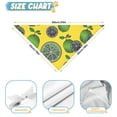 thumbnail image 6 of Dog Bandana 2 Pack,Green Lime Slices Yellow Pattern Bandanas for Dogs,Cat Bandana,Small/ Large Dog Bandana 2 Size,Dog Bandanas, 6 of 6