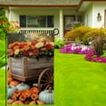 thumbnail image 4 of Heduofu Fall Pumpkins Garden Flag Welcome Fall Farm Decoration Blue Pumpkins for Outside Party Fall Thanksgiving Gift For Farmer Holiday Farmhouse Decoration 28x40in, 4 of 8