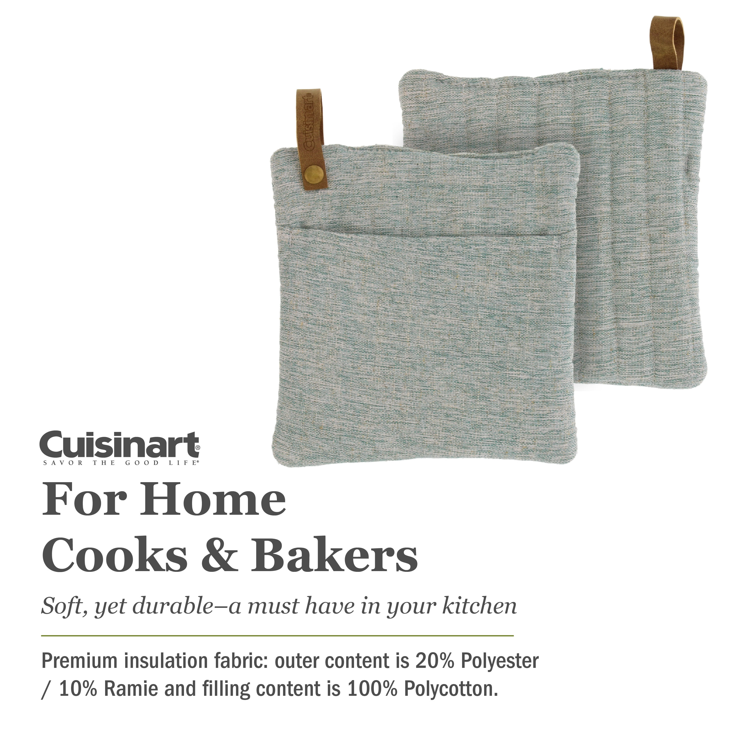 Buy Cuisinart  Neoprene Pack of 2 Oven Mitts - Grey – Potters Cookshop