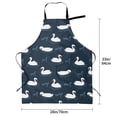 thumbnail image 5 of Lsque Cartoon Swan Waterproof Apron Chef Aprons for Men Heavy Duty Chemical Work Apron Extra Long Grilling Aprons with Adjustable Bib Apron, 5 of 9