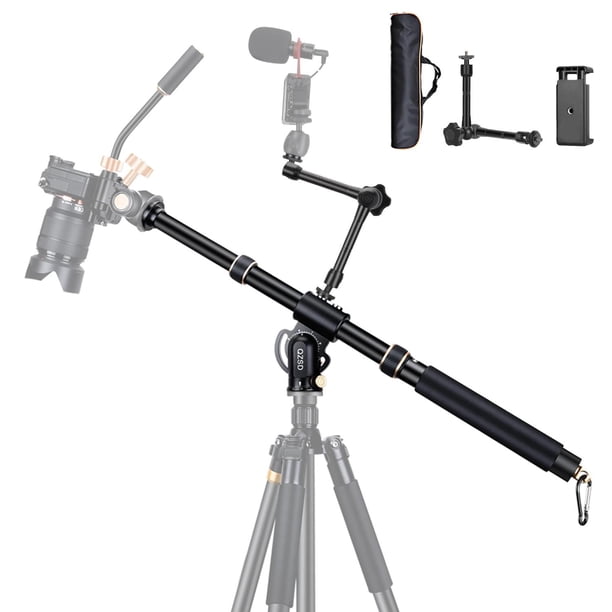 Brazo de Extensión de Trípode de Aluminio Giratorio 360° de 41 Pulgadas para Fotografía de Gran Ángu