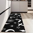 thumbnail image 4 of Black Halloween Bat Spider Pattern Kitchen Rug Mat,Kitchen Runner Rugs Non Skid Washable,Decorative Kitchen Floor Mats for Kitchen,Sink,Laundry,17"X47", 4 of 5