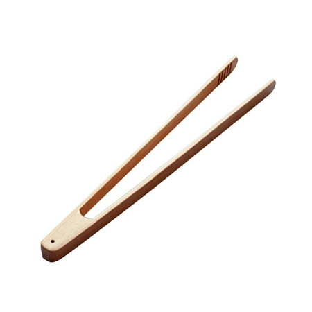 

Wooden Food Clips Bread Grill Holder Kitchen Tongs Long Easy Grip Toaster Serving Tongs for Cooking Toast Bread