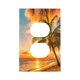 thumbnail image 1 of Wpshijia Cubiertas de salida Sunset Beach Palmera Paisaje Marino 1 Gang Duplex Placa de cubierta de interruptor de luz Paisaje Tropical Placas decorativas de pared Placa de interruptor eléctrico Cubie, 1 of 1