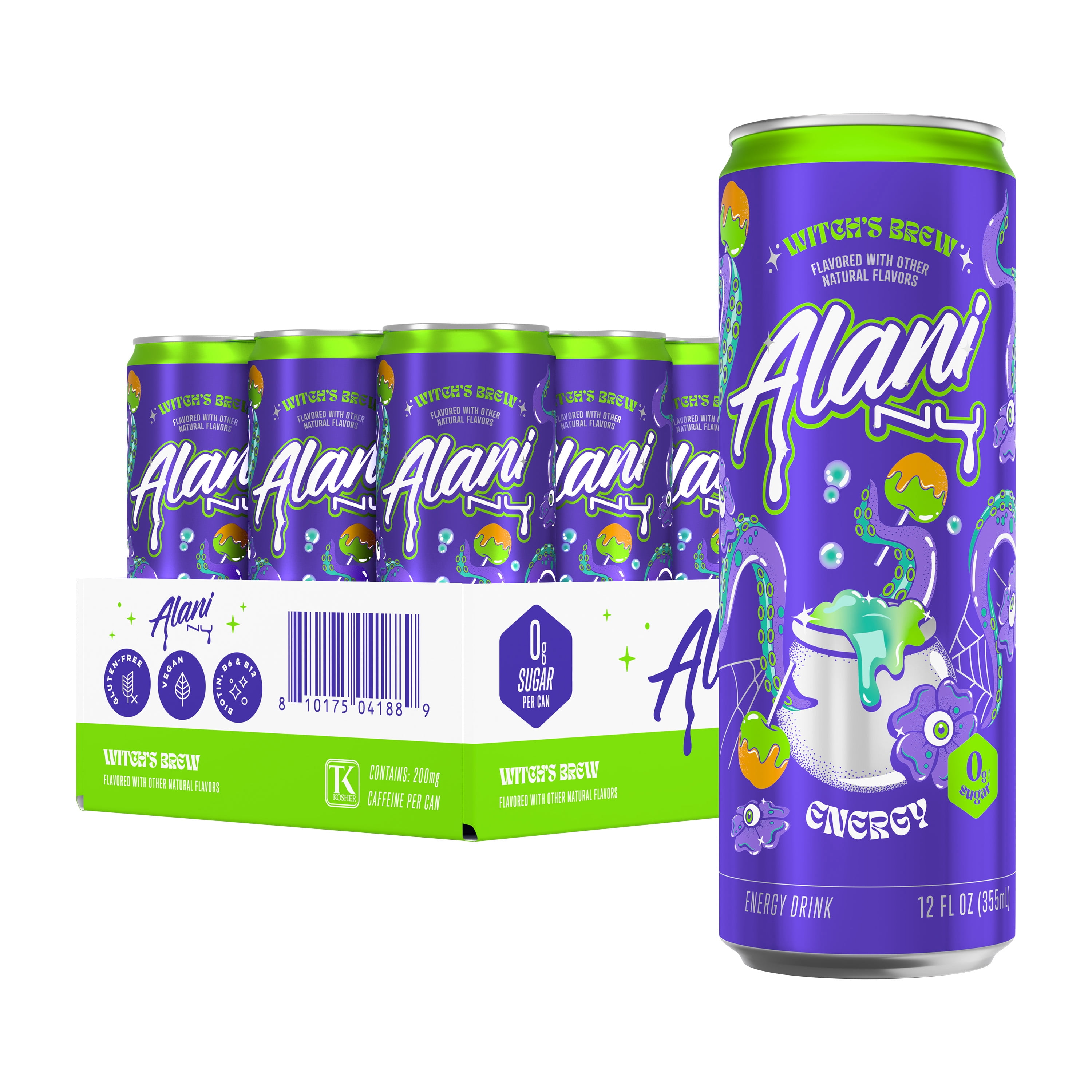 Alani Nu Natural Energy Drink - Zero Sugar, 200mg Caffeine