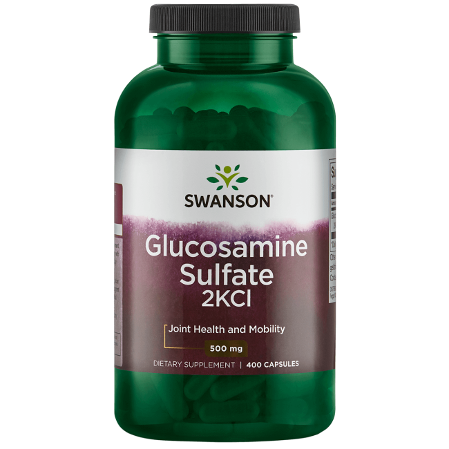Swanson Glucosamine Sulfate 2Kcl 500 mg 400 Capsules