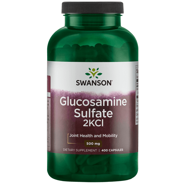 Swanson Glucosamine Sulfate 2Kcl 500 mg 400 Capsules