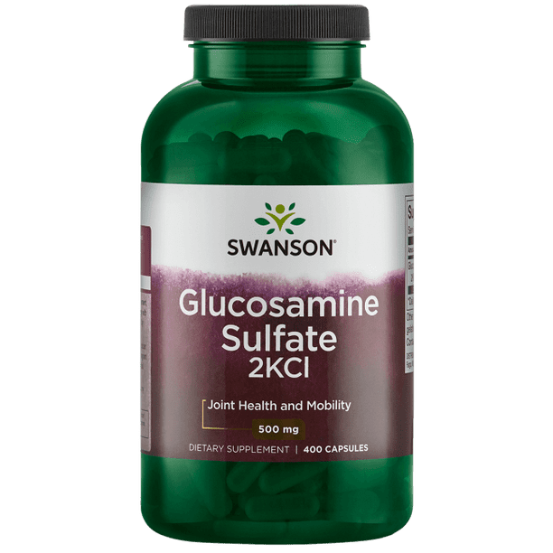 Swanson Glucosamine Sulfate 2Kcl 500 mg 400 Capsules