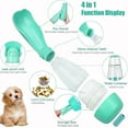 thumbnail image 2 of Dog Water Bottle, 4 in 1 Portable Foldable Dog Water Dispenser with Food Storage and Dog Poop Bag Storage for Pets, 2 of 7