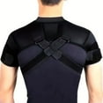 thumbnail image 5 of Sportteer Shoulder Brace with Adjustable Hook Straps 1 Set Adjustable Shoulder Brace Men Women Torn Rotator Joint Cuff Pain Relief Compression Sleeve Wrap Recovery Shoulder Shoulder Pain Relief Strap, 5 of 9