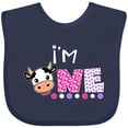 thumbnail image 3 of Inktastic I'm 1 Cute Cow and Polka Dots Boys or Girls Baby Bib, 3 of 4