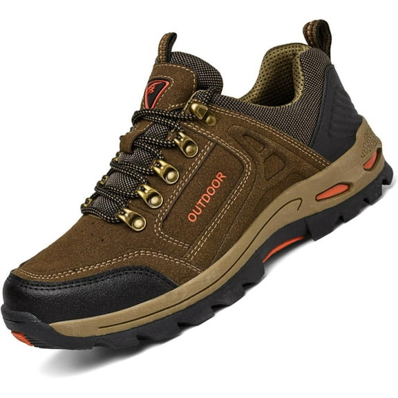 Men's Outdoor Waterproof Hiking Shoes Lightweight Non-Slip Trailing Trekking Sneakers for All Season Camping Walking Work Climbing Shoe