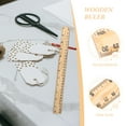 thumbnail image 5 of SOPOTUTU 26-Piece Wooden Ruler Set Chocolate Color for Tailoring Sewing Measuring Tools, 5 of 8