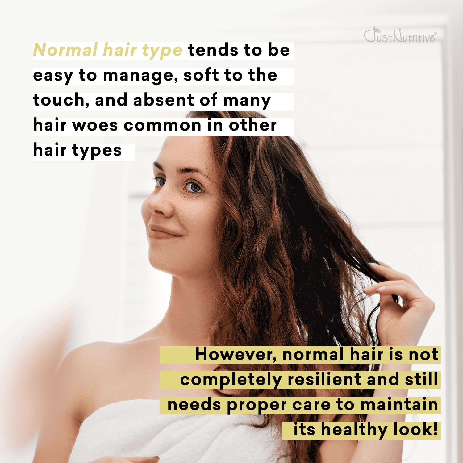 Just Nutritive Normal Hair Shampoo, Nourishes Scalp, Moisturizes Hair, Daily Use, No Sulfate, 16oz