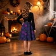 thumbnail image 4 of Piuwrlz Kids Cos Perform Dresses for Girls Halloween Party Dress Purple Size 9 Years, 4 of 9