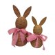 thumbnail image 4 of 2 piezas de adornos de conejito de Pascua tejidos, decoración para fiestas de Pascua, artículos decorativos Rosa, 4 of 9