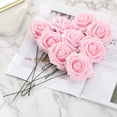 thumbnail image 3 of 25pcs Artificial Roses - Versatile Decor for DIY Weddings, Showers, Parties, Holidays, and Home - Perfect for Bouquets, Centerpieces, Boutonnieres, and Room Scenes in Light Pink, 3 of 6