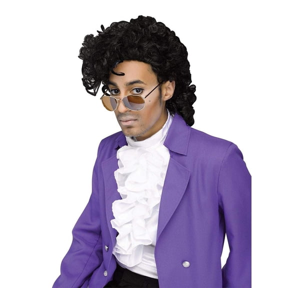 Fun World Men's Purple Pain Wig, Black, Standard