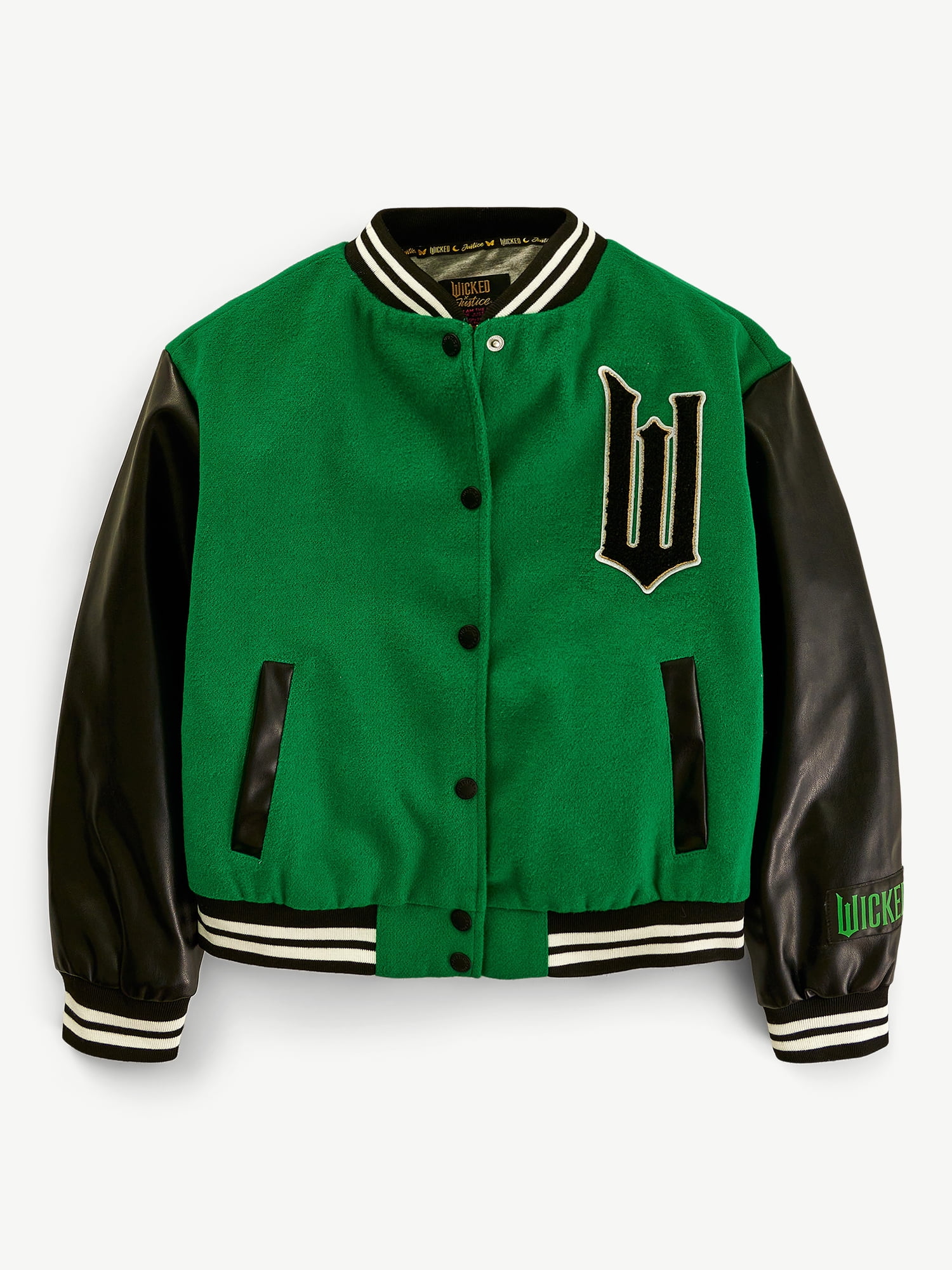 【Size：XL】everyone j.30000 varsity jacket Justice Girls Wicked Varsity Jacket, Sizes XS-XLP - Walmart.com
