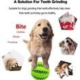 thumbnail image 3 of Pelota de juguete para perros, pelota de juguete no tóxica resistente a las mordeduras para perros, cachorros y gatos, alimentador de golosinas para perros y mascotas, pelota de limpieza de dientes, 3 of 7