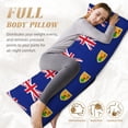 thumbnail image 4 of Body Pillow Cover Flag Of The Turks And Caicos Island Long Pillow Case With Zipper Decorative Soft Cushion Bedding Pillowcase 20"X54", 4 of 6