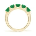 thumbnail image 2 of ANGARA Natural Shared Prong Set Half Eternity 2.25 ct Emerald Wedding Band in 14K Yellow Gold for Women (Size-5mm) | May Birthstone, Anniversary, Jewelry Gift for Women | Natural Emerald Ring, 2 of 10