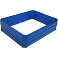 thumbnail image 1 of Sunnydaze Galvanized Rectangle Raised Garden Bed - 4' x 3' x 1' - Blue, 1 of 8