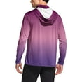 thumbnail image 5 of Men's UPF 50+ Gradient Fishing Hoodie – Long Sleeve Sun Shirt with Mask & Thumbholes, Cooling Rash Guard for Hiking/Swimming, Lightweight Quick-Dry Shirt, 5 of 6