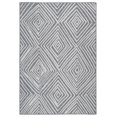 thumbnail image 1 of 4' x 6' Indoor-Outdoor Grey Diamond Abstract Rug, 1 of 3