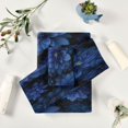 thumbnail image 6 of 3 Piece Bath Towels Set Bath Towel, Hand Towel and Face Towel for Bathroom, Gym, Hotel Deep Blue Flower, 6 of 8