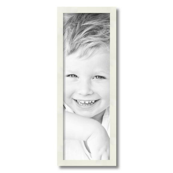 ArtToFrames 8x24 inch White Picture Frame, White 8" x 24" Wood Poster Frame (WOM-5140) 1234