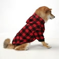 thumbnail image 3 of Dog Hoodie Dog Sweaters with Hat, Classic Plaid Dog Warm Jacket Pet Clothes Sweaters Windproof Puppy - s, 3 of 5