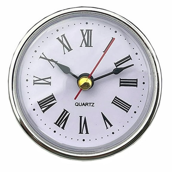 Zriyin 65MM Quartz Clock Inserts Movement Insert Replacement DIY Parts Roman Numbers,Silver