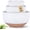 White, variant on AmorArc Ceramic Mixing Bowls|Nesting Bowls Set of 3 for Kitchen|Stoneware Serving Bowls with Rustic Terracotta Underside for Mixing,Cooking,Baking,Salad| Microwave & Dishwasher Safe 4.6/2.8/1.3 Qt