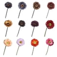 thumbnail image 4 of Yuarrent Estante de flores falsas de simulación de sala de estar de flores artificiales de 36 piezas Flores artificiales café rojo, 4 of 6