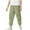 Green, variant on Ohufall Kids Cargo Pants Fashion Casual Solid Color Elastic Waist Joggers Lightweight Outdoor Sport Pant with Pockets, 3-16 Years