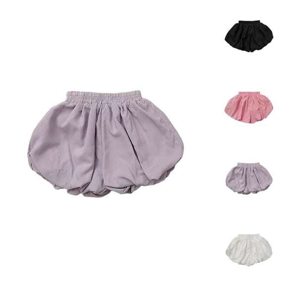 Toddler Girls Summer Shorts for Kids Elastic Waist Comfortable Outdoor Play Short Pants for Baby Girls 12 Months to 5 Years Old
