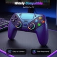 thumbnail image 3 of LED Wireless Controller for P5, Compatible with P5 Pro/Slim/PC, Dual Vibration, Macro/Turbo Function, 3.5mm Audio Jack, 6-Axis Motion Controller Gamepad with Speaker&RGBChroma Indigo), 3 of 7