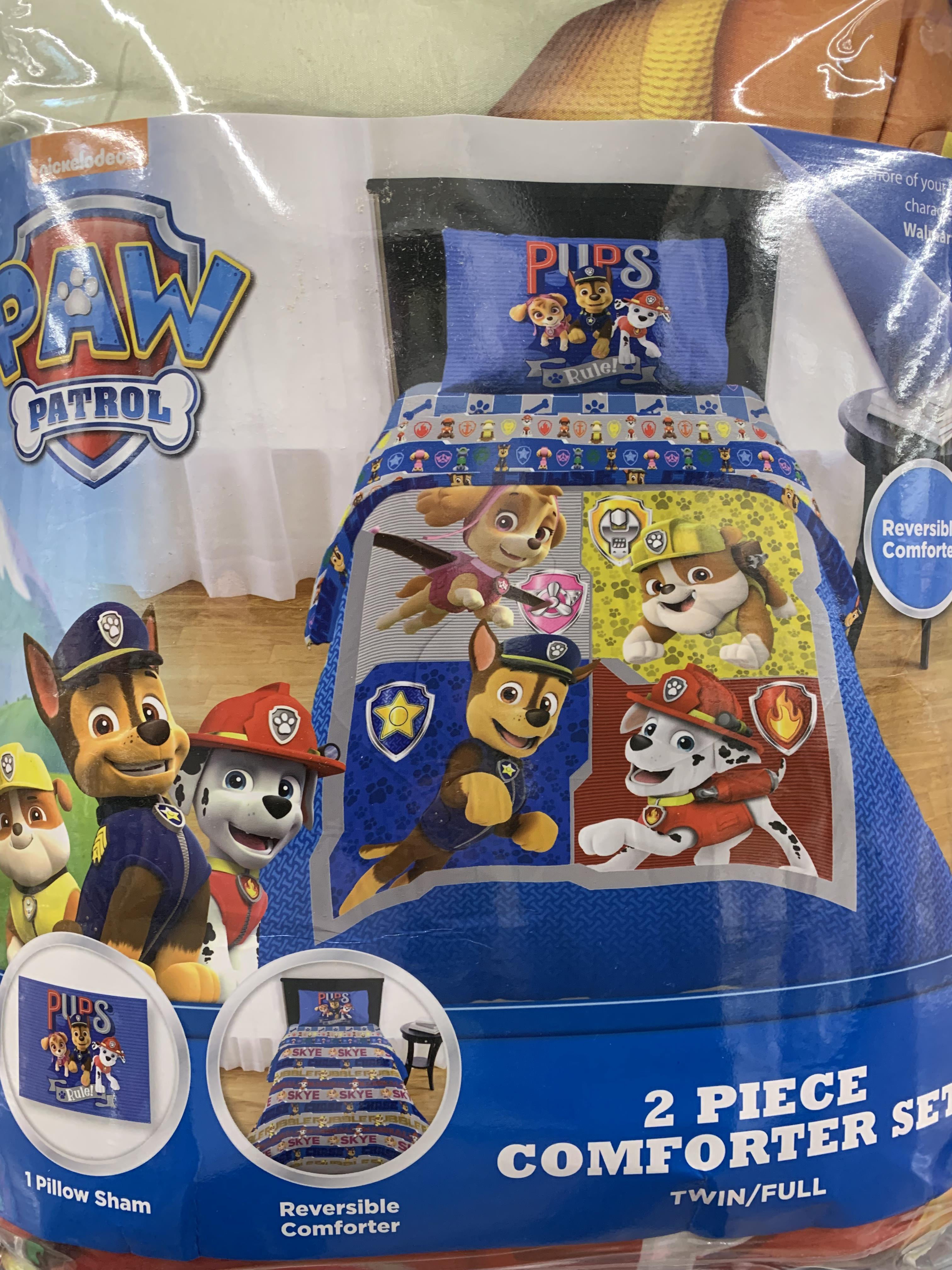 paw patrol twin bed sheets