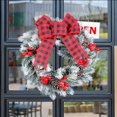 thumbnail image 6 of Easter Cedar Wreath, 11.79" Wreaths for Front Door, Realistic Pine Wreath, Large Green Cypress Wreaths for Home Fireplace Wall Window Porch Outdoor Xmas Holiday Decor, 6 of 9