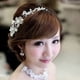 thumbnail image 4 of KAKOWELY Diadema tipo tiara para novia, con cristales, diamantes de imitación y perlas, para mujer, 4 of 4